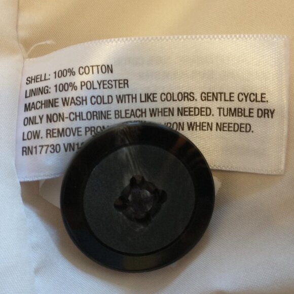 Merona Women's Floral Trench Coat, Size Medium - Picture 4 of 4